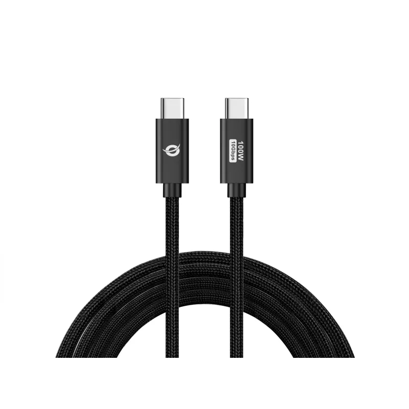 Conceptronic ETTA02B12 USB 3.2 Gen 2 C-C PD 3.0 100W laidas 1,2 m, 20V 5A, 10Gbps, E-Mark