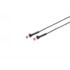 Tinklo kabelis Lanview LV-6AFTP-FLEX-ANG-0025B RJ45 Cat6A 25 m Juoda