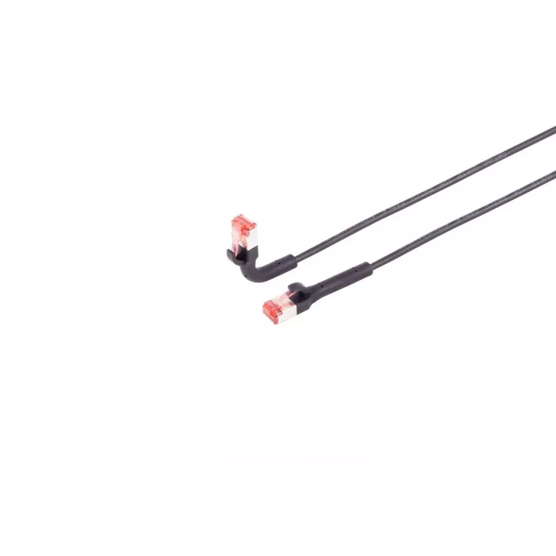 Tinklo kabelis Lanview LV-6AFTP-FLEX-ANG-015B RJ45 Cat6A 15 m juodas