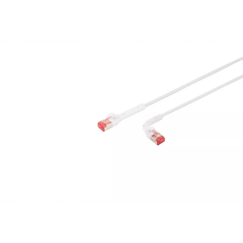 Tinklo kabelis Lanview LV-6AFTP-FLEX-ANG-03W RJ45 Cat6A 3 m Baltas