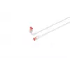 Lanview LV-6AFTP-FLEX-ANG-075W Cat6A FTP lankstus kampinis RJ45 tinklo laidas su apsauginėmis movomis, be halogenų, 0,75 m, baltas
