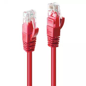 Lindy 5m Cat.6 U/UTP tinklo kabelis, raudonas