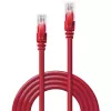 Tinklo kabelis Lindy 30m Cat.6 RJ-45 U/UTP Raudonas