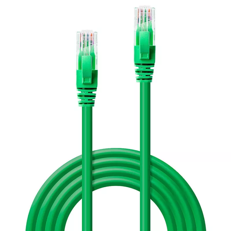 Tinklo kabelis Lindy 0,5 m RJ-45 Cat6 U/UTP Žalias