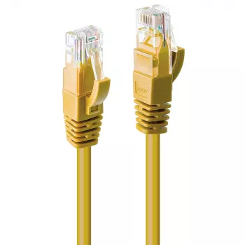 Lindy 0,5m CAT6 U/UTP tinklo kabelis, geltonas