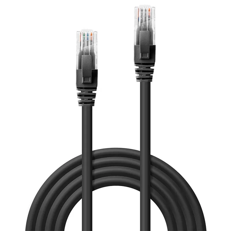 Tinklo kabelis Lindy 30m Cat.6 RJ-45 U/UTP Juoda
