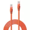 Tinklo kabelis Lindy 15m RJ-45 Cat6 U/UTP Oranžinis