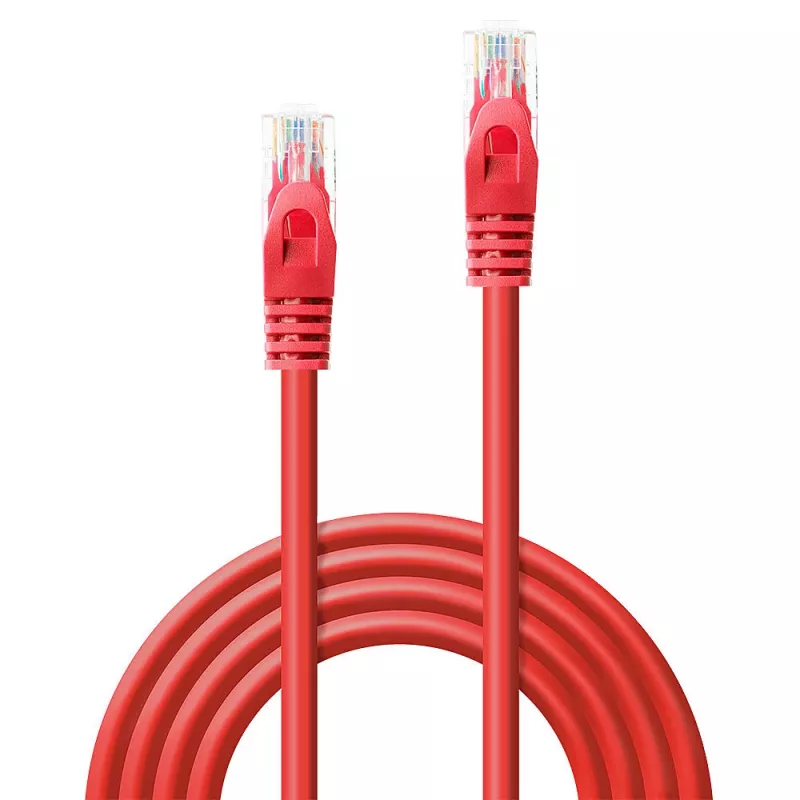 Lindy 48185 tinklo kabelis raudonas 5 m Cat6 U/UTP (UTP)