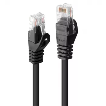 Lindy 48190 tinklo kabelis 0,3 m Cat6 U/UTP juodas