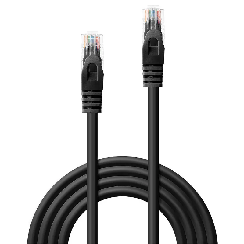 Lindy 48196 tinklo kabelis 7,5 m Cat6 U/UTP juodas