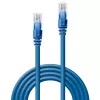 Lindy 0,3m CAT6 U/UTP tinklo kabelis, mėlynas