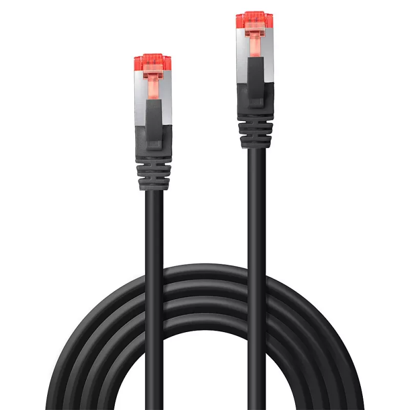 Tinklo kabelis Lindy RJ-45 į RJ-45 Cat6 10 m S/FTP (S-STP) Juodas