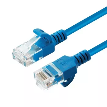 Microconnect V-UTP6A0015B-SLIM tinklo kabelis mėlynas 0.15 m Cat6a U/UTP (UTP)