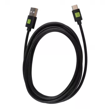 Techly ICOC MUSB31-CMAM20T USB laidas USB 3.2 Gen 1 (3.1 Gen 1) 2 m USB A USB C juodas