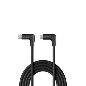 Lindy 0,5 m USB 3.2 stačiakampis USB-C į stačiakampį USB-C laidas, 10 Gbps