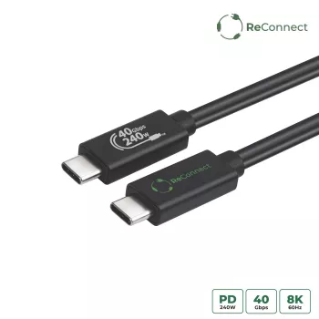USB4 laidas MicroConnect ReConnect ECO-USB4CC1 – USB4 duomenų/įkrovimo laidas (modelis ECO-USB4CC1)
