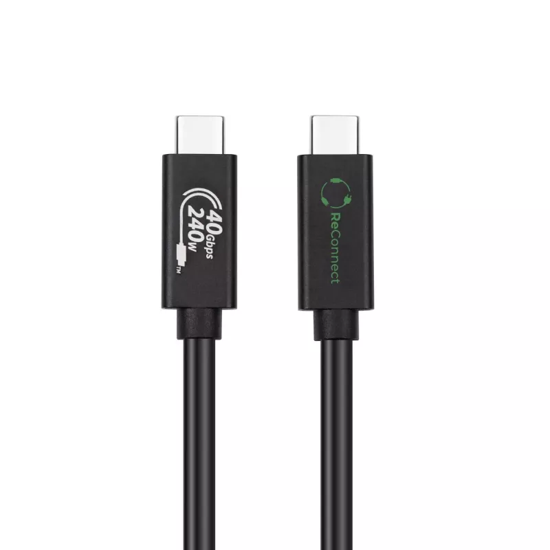 USB4 kabelis MicroConnect ReConnect ECO-USB4CC05 40 Gbps 100 W, USB-C į USB-C