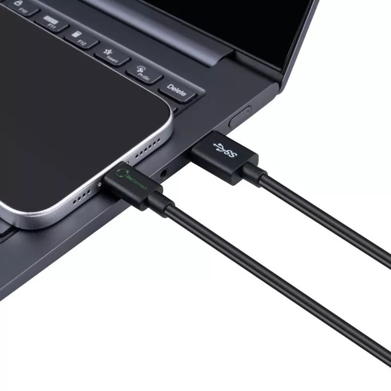 Microconnect ECO-USB3.1CA2 USB 3.2 Gen 1 (3.1 Gen 1) laidas, USB-C / USB-C, 2 m, juodas