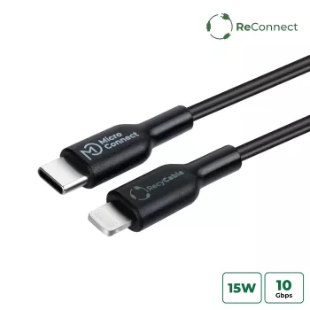 MicroConnect ECO-USB3.1CL1 Lightning laidas 1 m juodas USB C jungtis