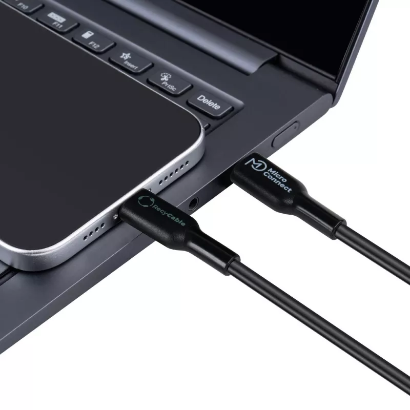 MicroConnect ECO-USB3.1CL1 Lightning laidas 1 m juodas USB C jungtis