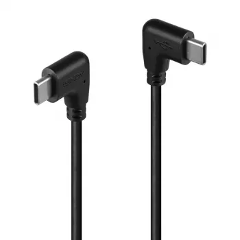 Lindy 1 m USB 2.0 stačiu kampu USB-C į stačiu kampu USB-C laidas