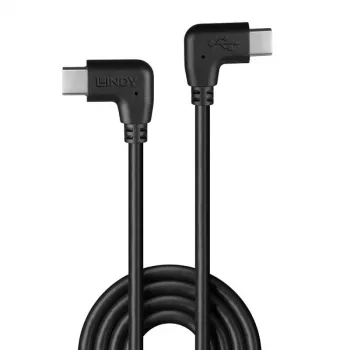 Lindy 1 m USB 2.0 stačiu kampu USB-C į stačiu kampu USB-C laidas