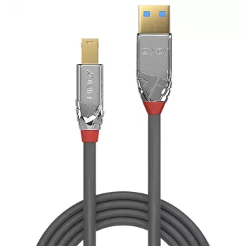 USB laidas Lindy 3 m USB 3.2 Type A į B 5 Gbps Cromo Line