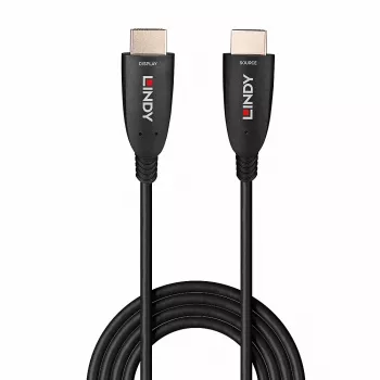 Lindy 100m Fibre Optic Hybrid HDMI 8K60 laidas 48 Gbit/s juodas
