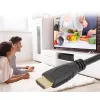 Techly ICOC HDMI2-4-060 HDMI 2.0 didelės spartos kabelis su Ethernet, A/A kištukas–kištukas, 4K 60Hz, 6 m, juodas