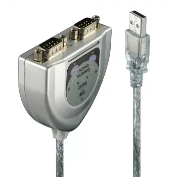 USB į 2 prievadų RS232 keitiklis Lindy 42889