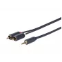 Vivolink PROMJRCA30 garso kabelis 30 m 3,5 mm – 2 x RCA juodas