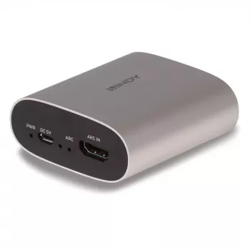 HDMI ARC garso ištraukiklis Lindy 38363, Micro-USB 500 mA 5 V