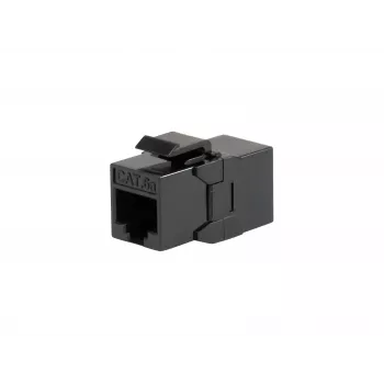 Keystone jungtis EQUIP Cat.6A neekranuota, RJ-45, plokščios konstrukcijos, juoda, 8 vnt.