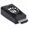Manhattan HDMI į VGA keitiklis (su garsu), 1080p, Kištukas į Lizdą, Micro-USB maitinimo įvestis, Juodas, Trejų metų garantija