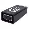 Manhattan HDMI į VGA keitiklis (su garsu), 1080p, Kištukas į Lizdą, Micro-USB maitinimo įvestis, Juodas, Trejų metų garantija