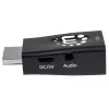 Manhattan HDMI į VGA keitiklis (su garsu), 1080p, Kištukas į Lizdą, Micro-USB maitinimo įvestis, Juodas, Trejų metų garantija