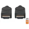 HDMI kabelis su Ethernet Manhattan HDMM1MP 1m Vyriškas į Vyrišką Juodas