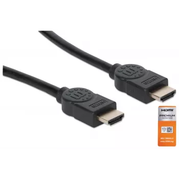 HDMI kabelis vyriškas-į-vyrišką Manhattan HDMM2MP 1,8 m juodas