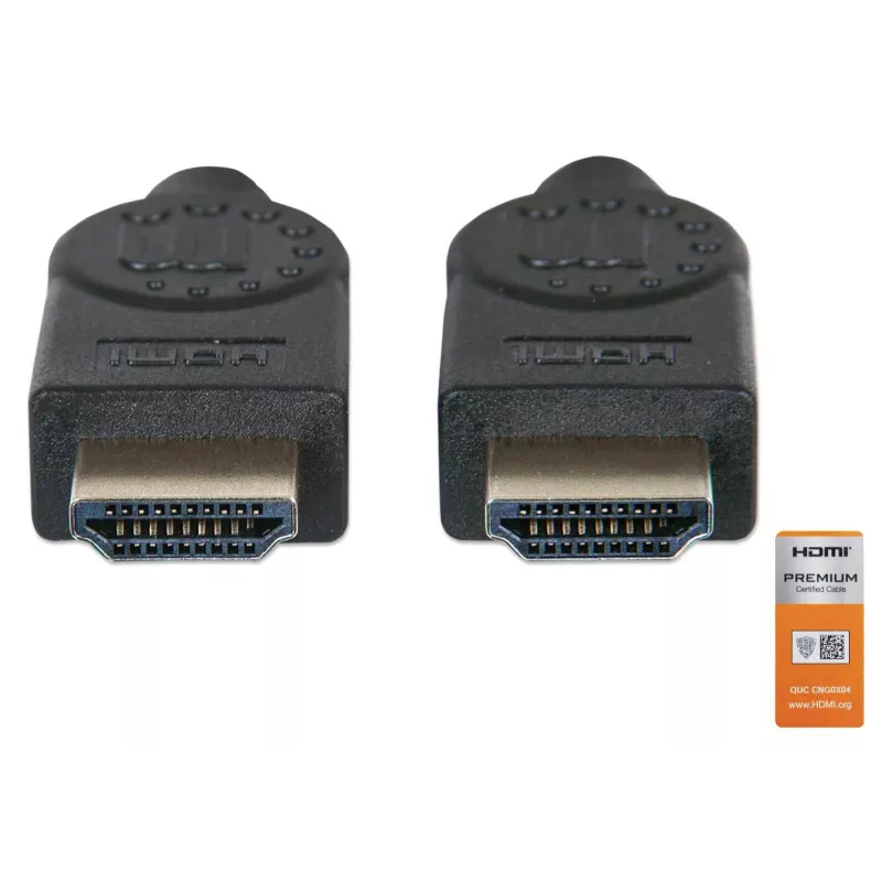 HDMI kabelis vyriškas-į-vyrišką Manhattan HDMM2MP 1,8 m juodas