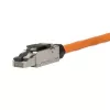Tinklo kabelis LogiLink MP0040 RJ-45 1m juodas metalinis