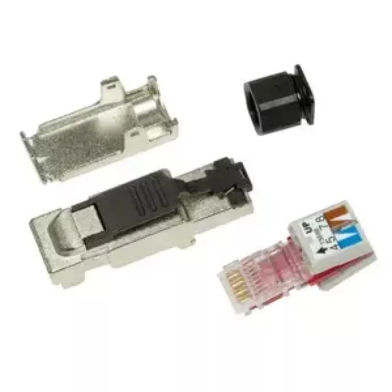 Tinklo kabelis LogiLink MP0040 RJ-45 1m juodas metalinis