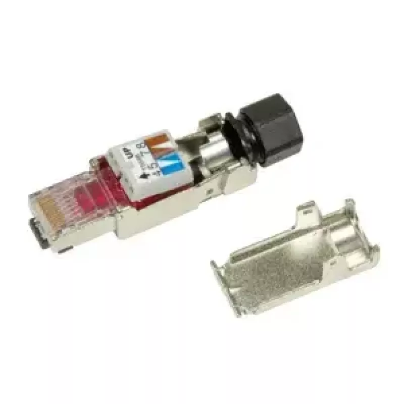Tinklo kabelis LogiLink MP0040 RJ-45 1m juodas metalinis