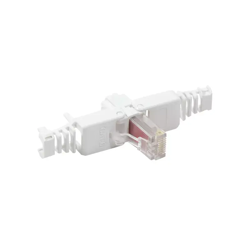 LogiLink MP0025 RJ45 kištukas Cat.6 UTP, montuojamas be įrankių, baltos spalvos