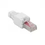 LogiLink MP0025 RJ45 kištukas Cat.6 UTP, montuojamas be įrankių, baltos spalvos