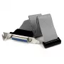 StarTech.com PLATE25F16LP – Žemo profilio 16 colių lygiagrečiojo prievado juostinis adapteris su laikikliu, DB25 (M) į IDC26