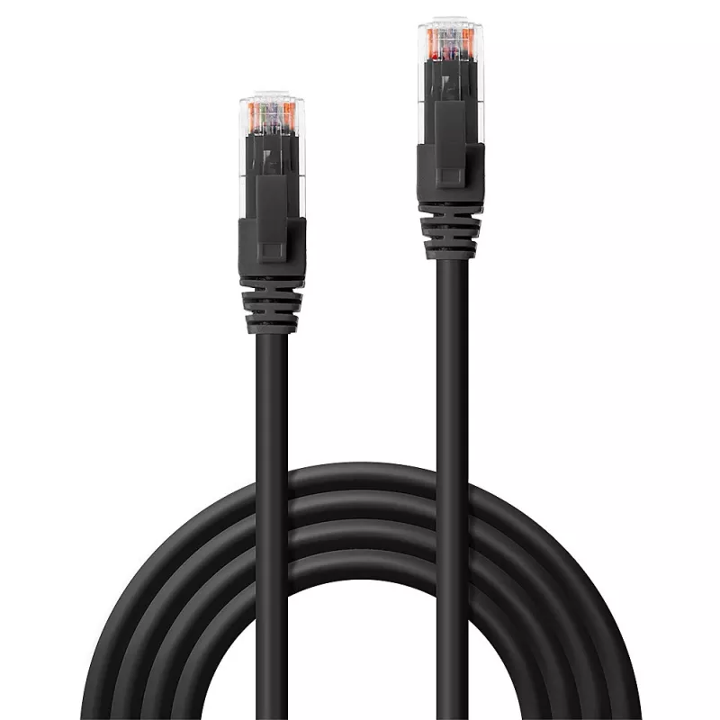 Lindy 45432 tinklo kabelis, 1 m, juodas, Cat6 U/UTP (LSZH)