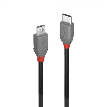 Lindy 3 m USB 2.0 Type C į Micro-B laidas, Anthra Line
