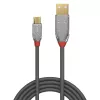 Lindy 2 m USB 2.0 A–Micro-B laidas, Cromo Line