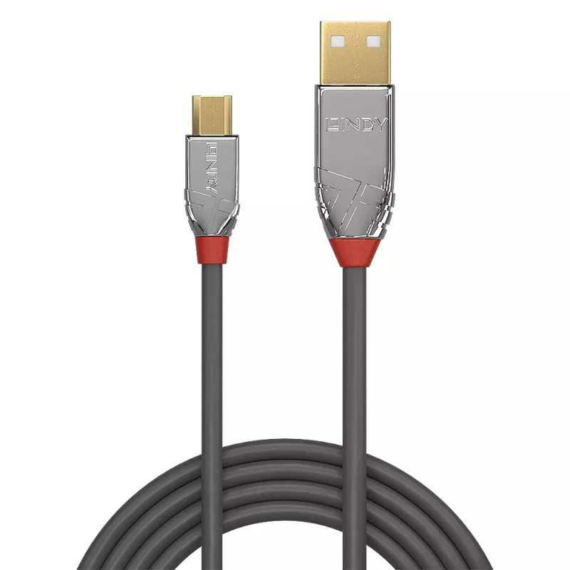 Lindy 2 m USB 2.0 A–Micro-B laidas, Cromo Line