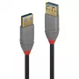 Lindy 0,5 m USB 3.2 Type A ilginimo kabelis, 5 Gbps, Anthra Line